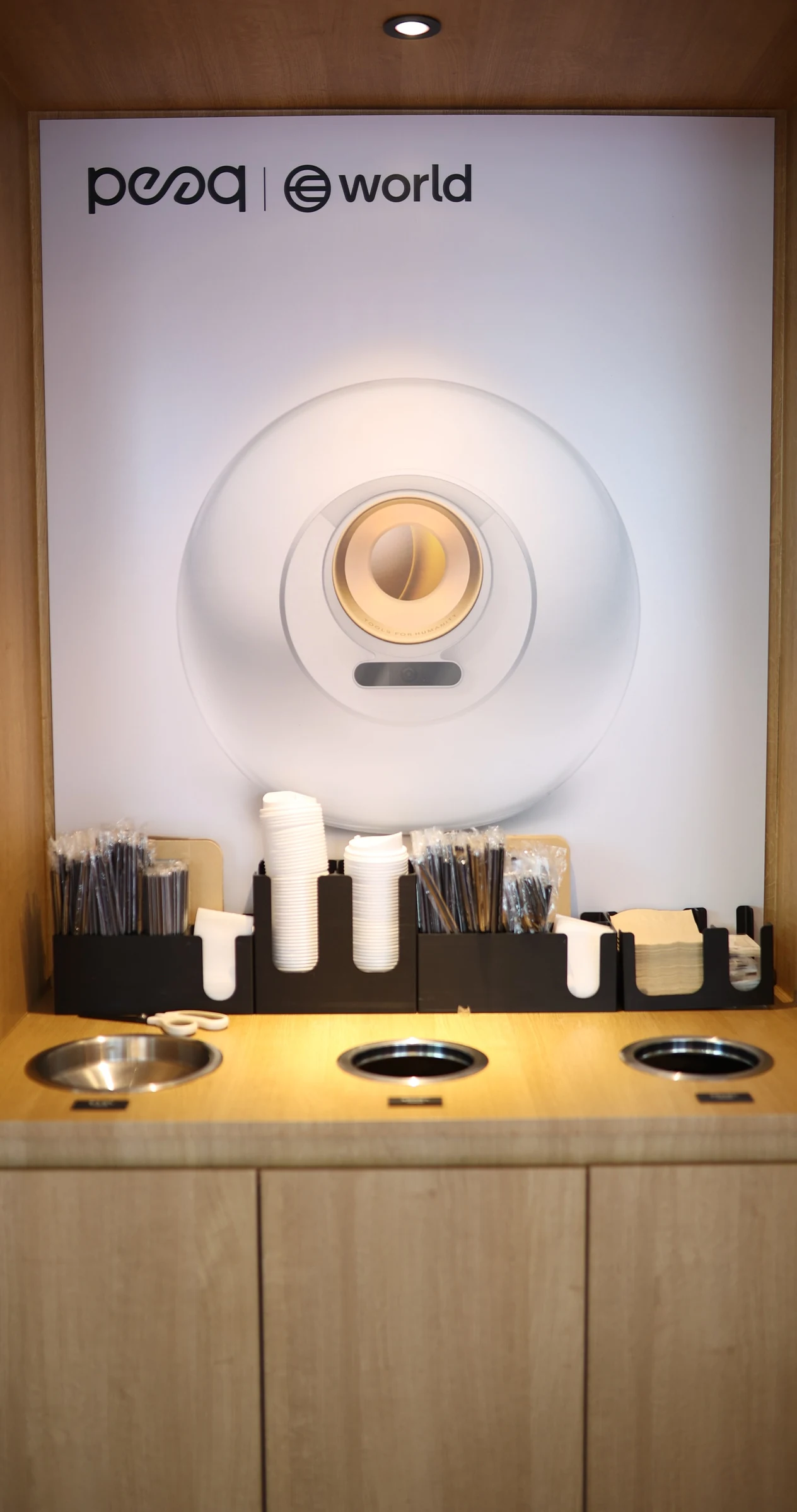 World × peaq — Co-branded World Orb display, KBW 2026