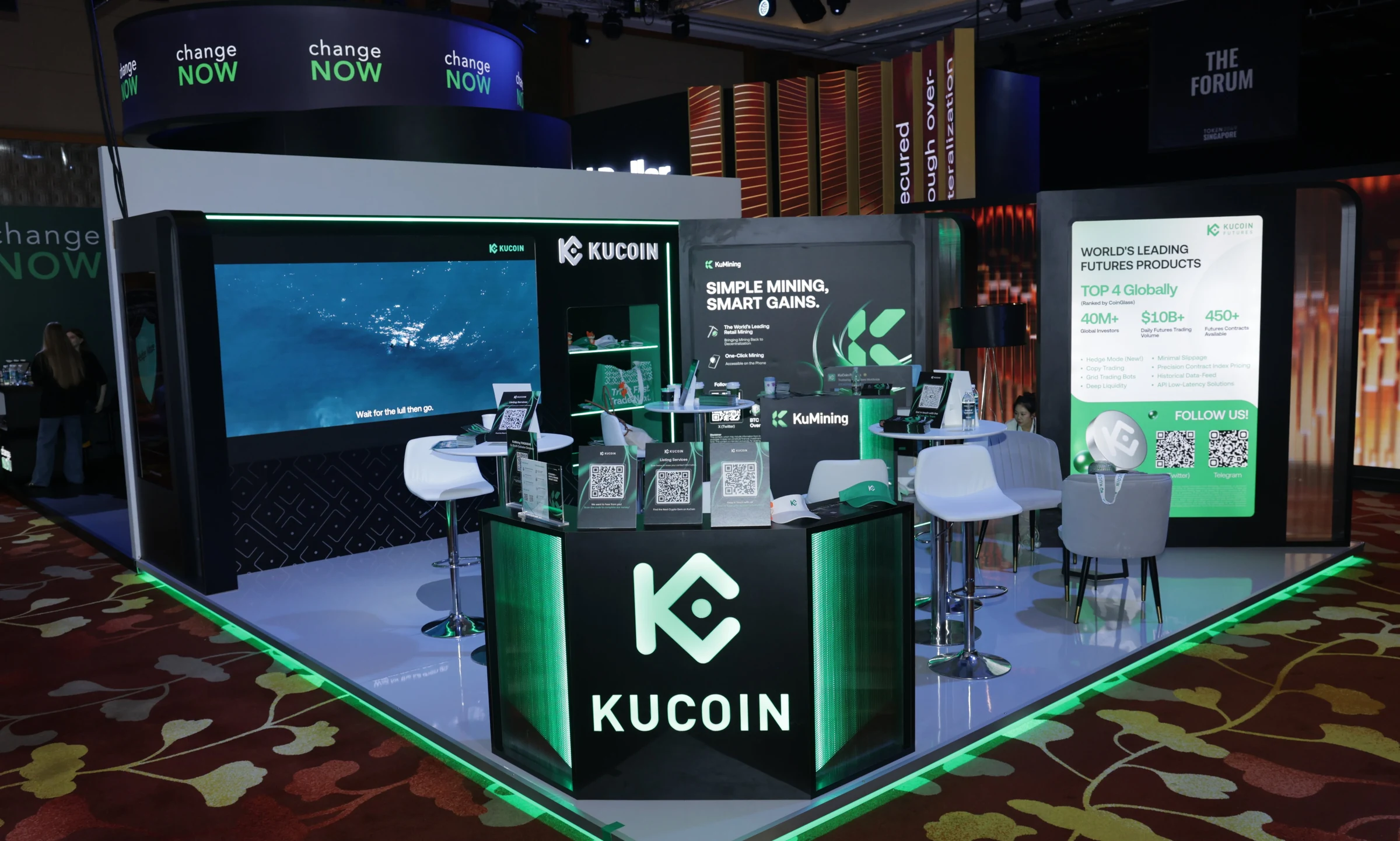 KuCoin booth · TOKEN2049 Singapore 2025