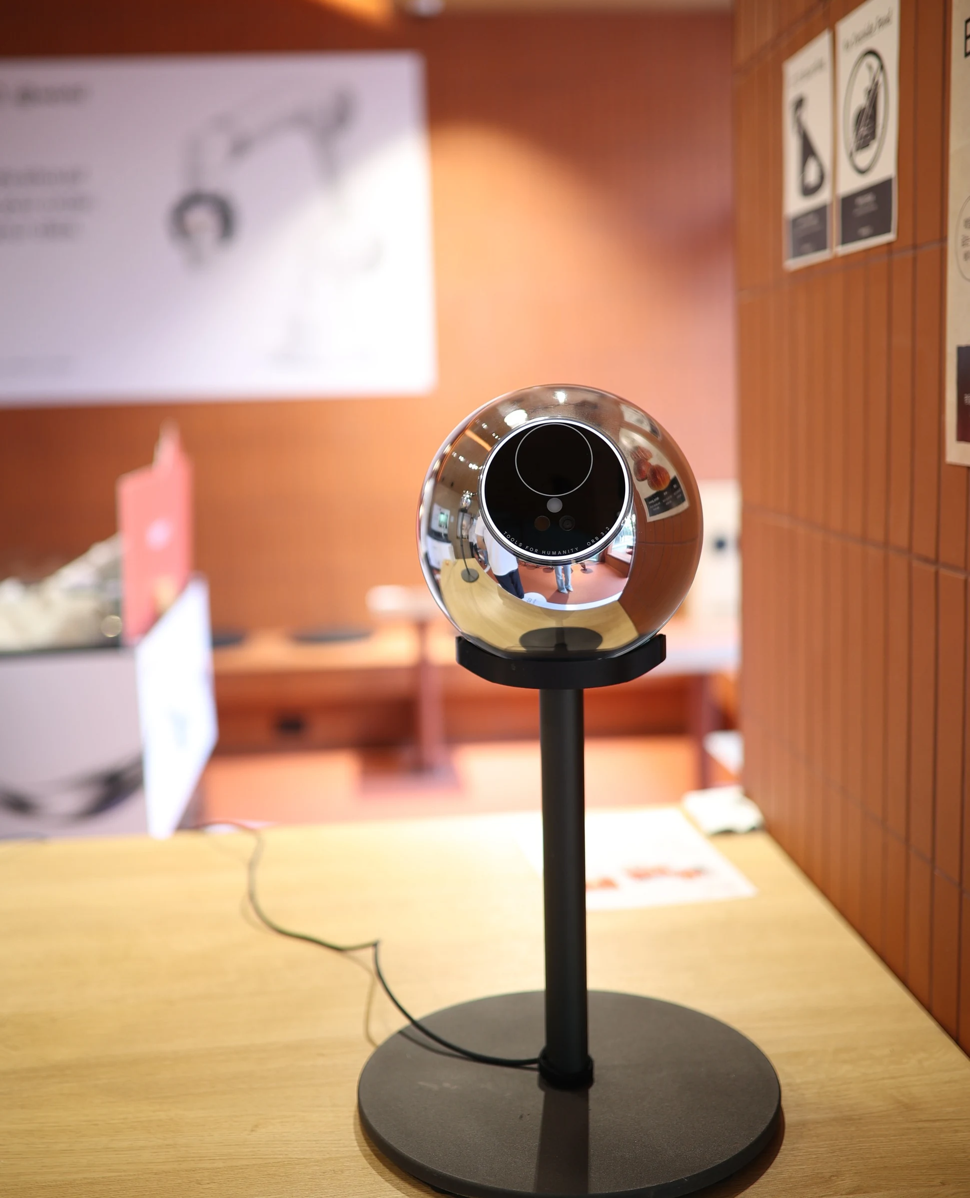 World × peaq — World Orb close-up from another angle, KBW 2026