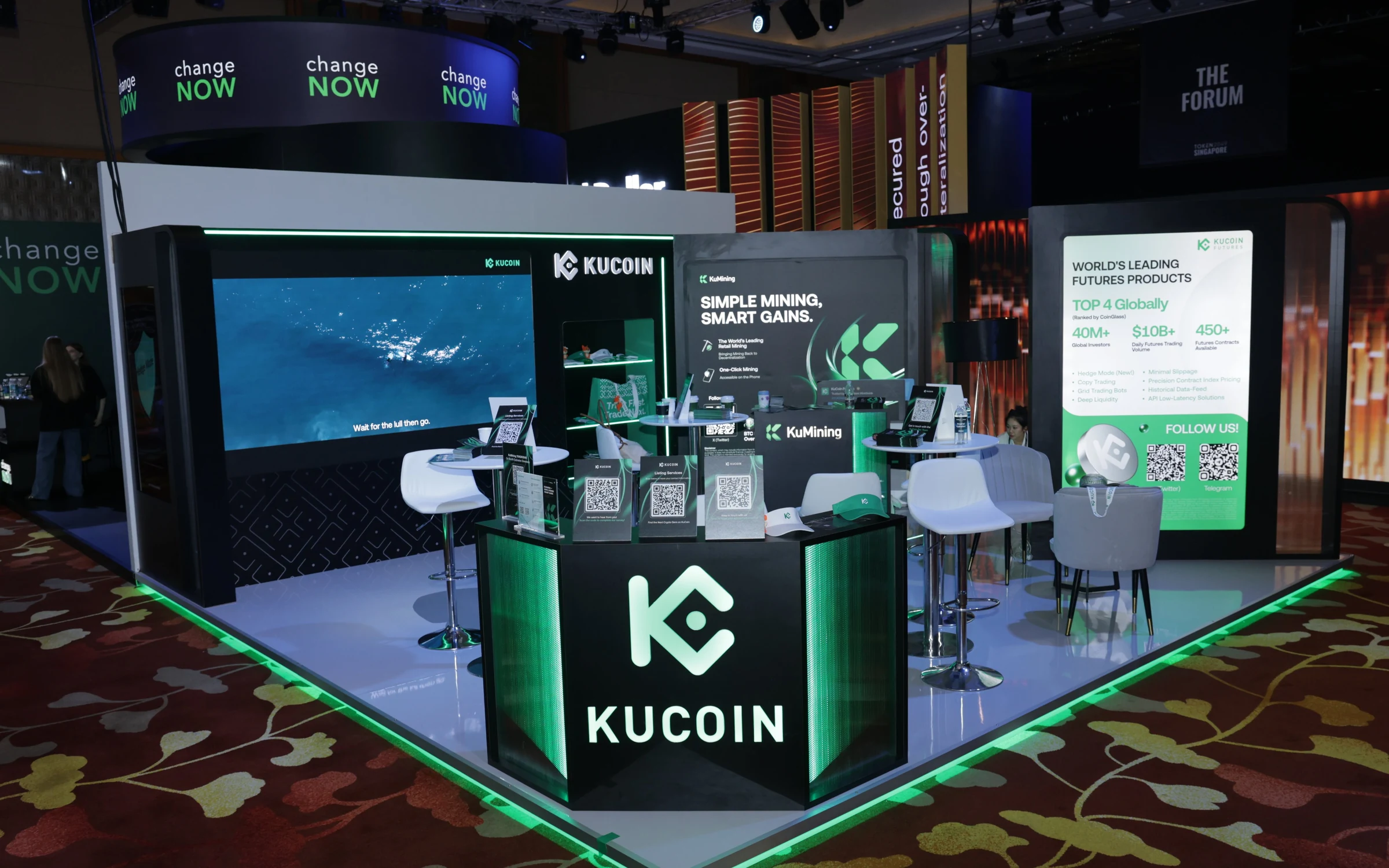 KuCoin booth · TOKEN2049 Singapore 2025