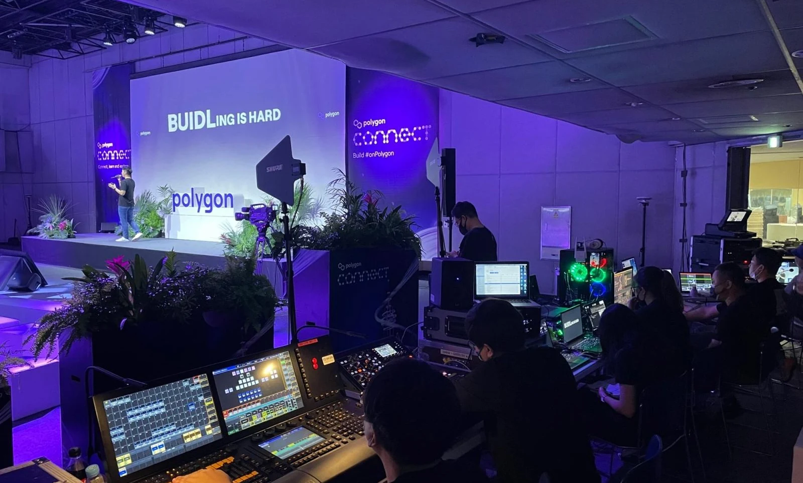 Polygon Connect Korea stage and production team, Seoul, 2022