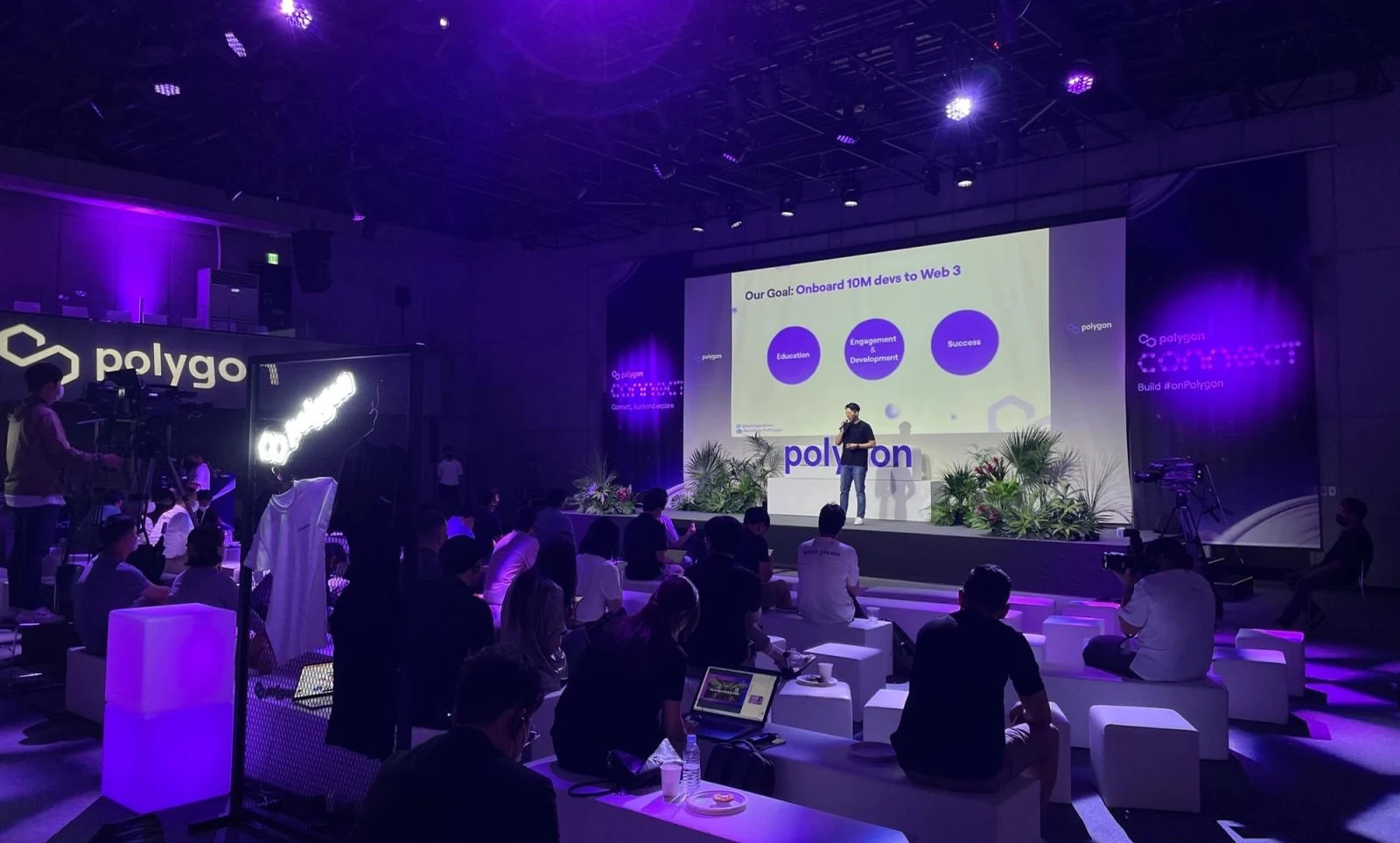 Polygon Connect Korea stage and audience, Seoul, 2022