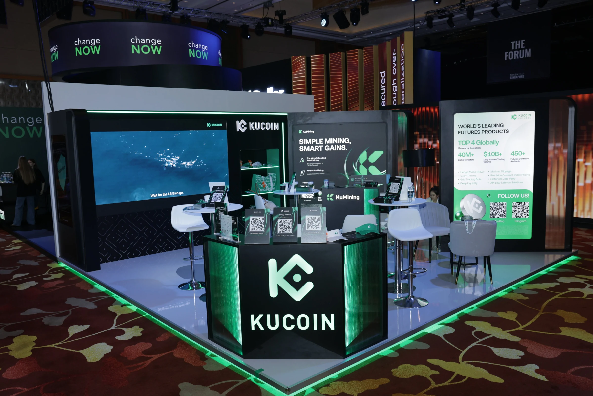 KuCoin booth · TOKEN2049 Singapore 2025